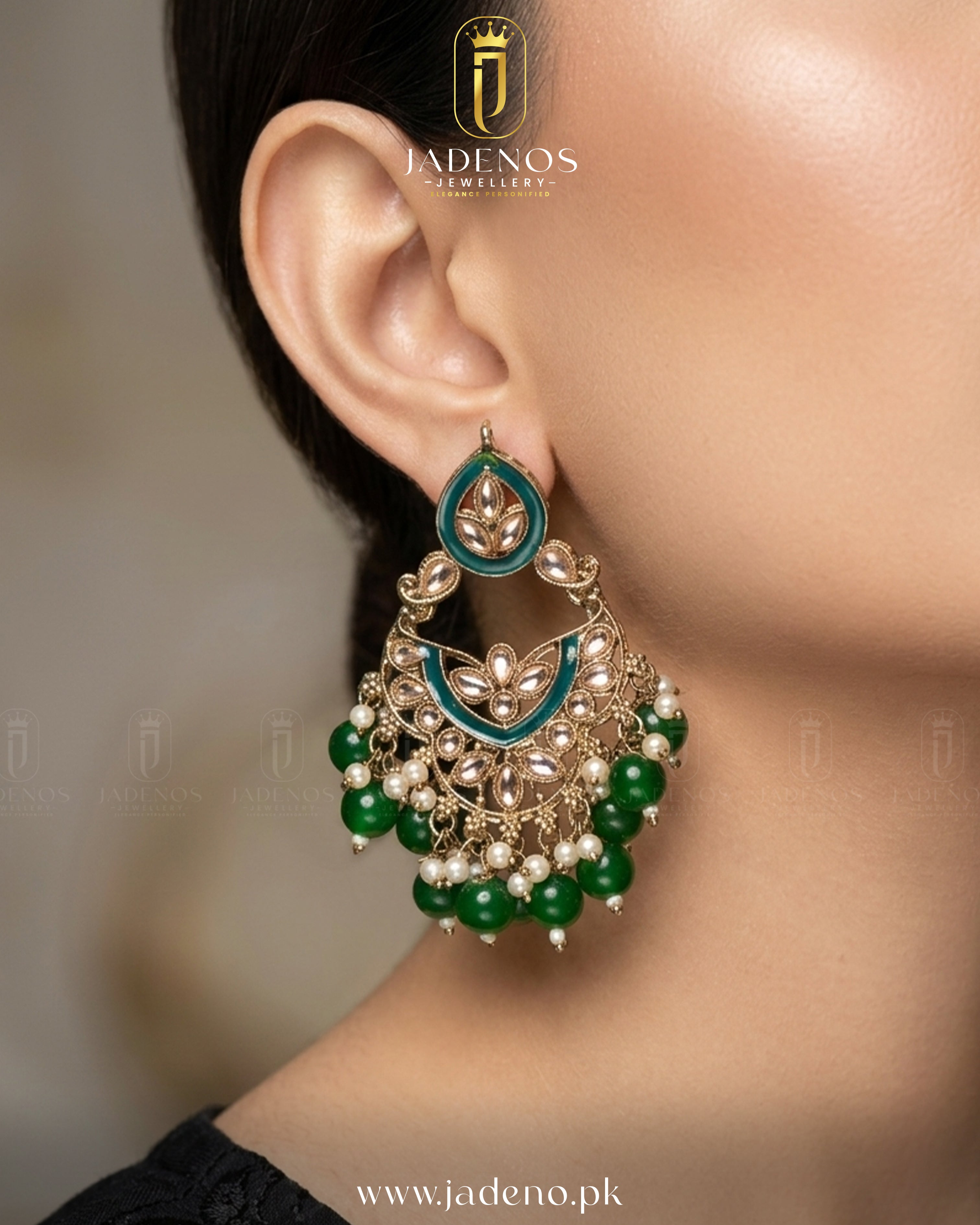 The Traditional Luxe Earrings with Tika