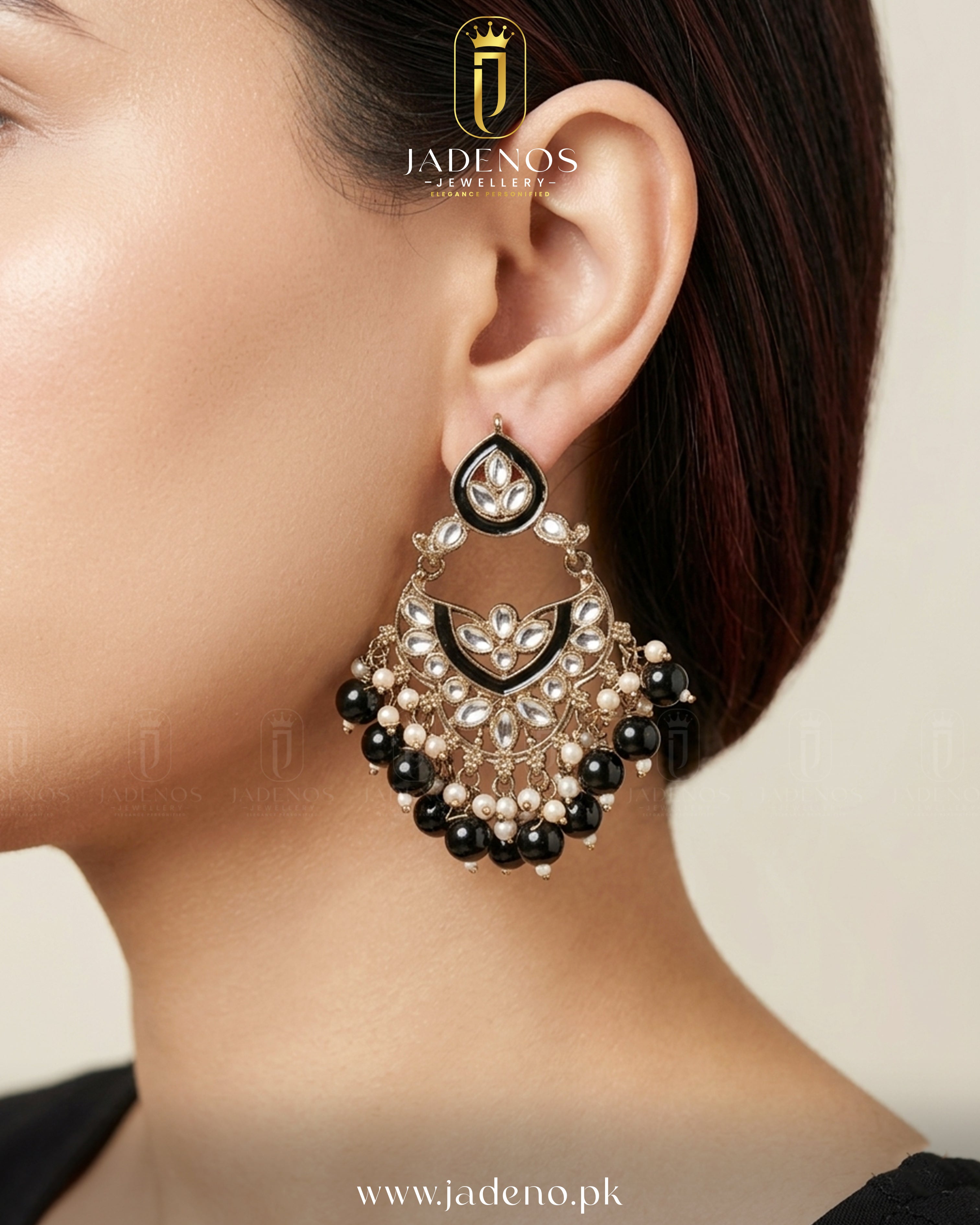 The Traditional Luxe Earrings with Tika
