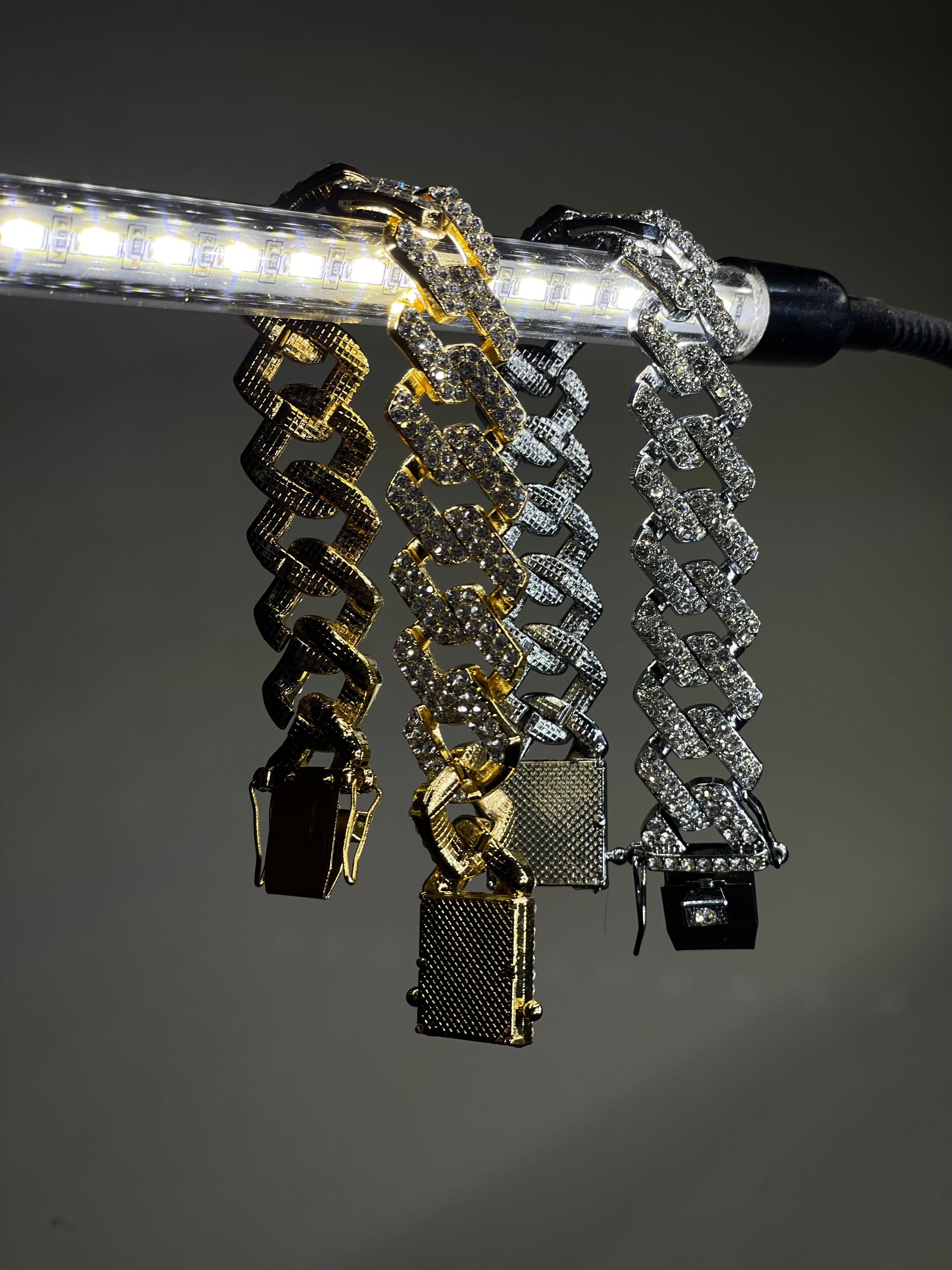 Iced Cuban Link Bracelets – Shine in Gold or Silver