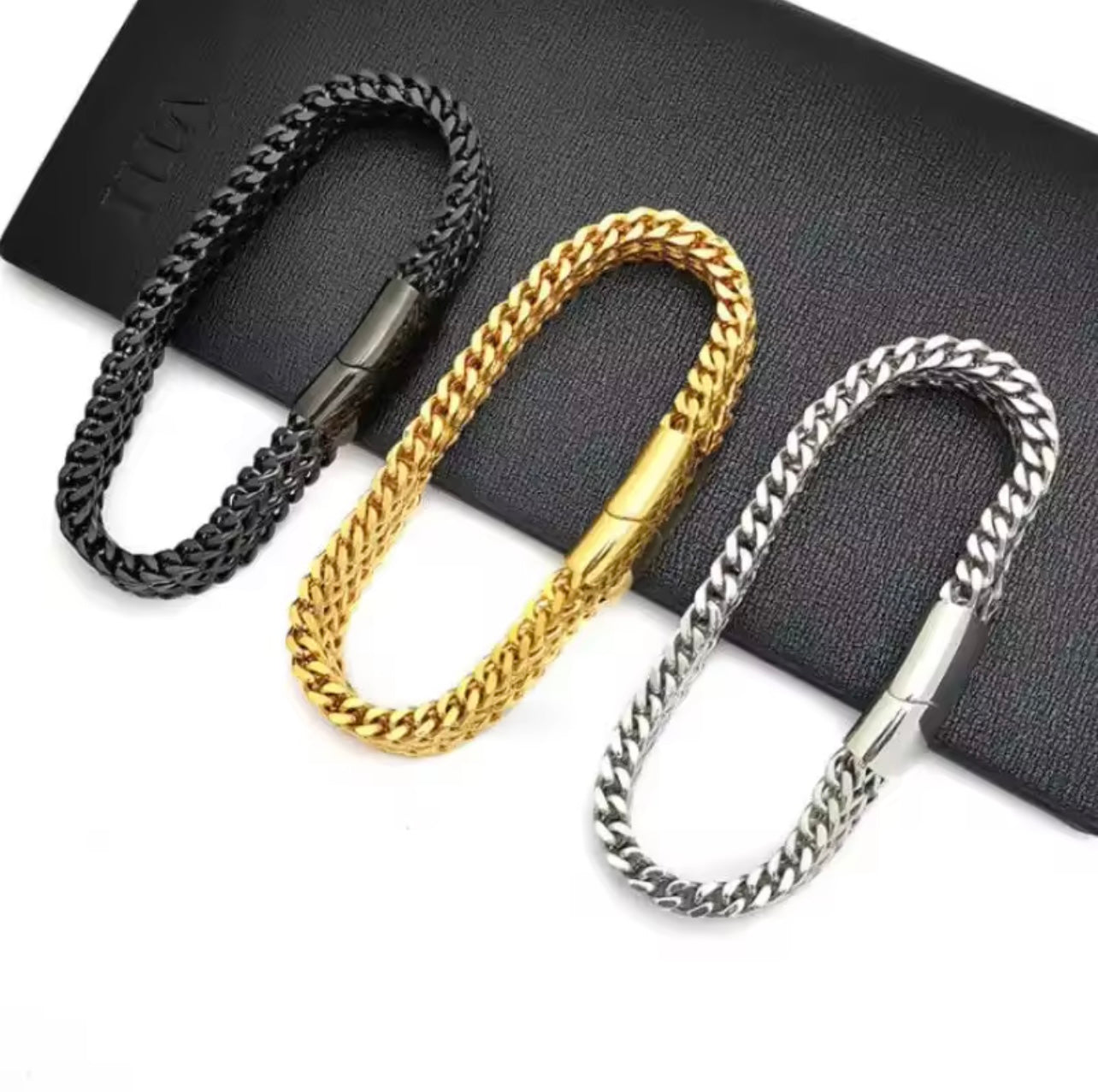 8mm Foxtail Chain Bracelet for Men