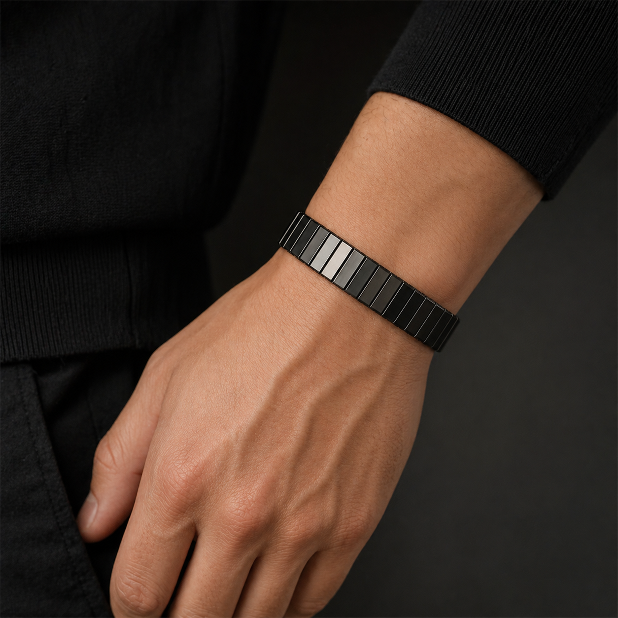 Black Stainless Steel Expansion Band