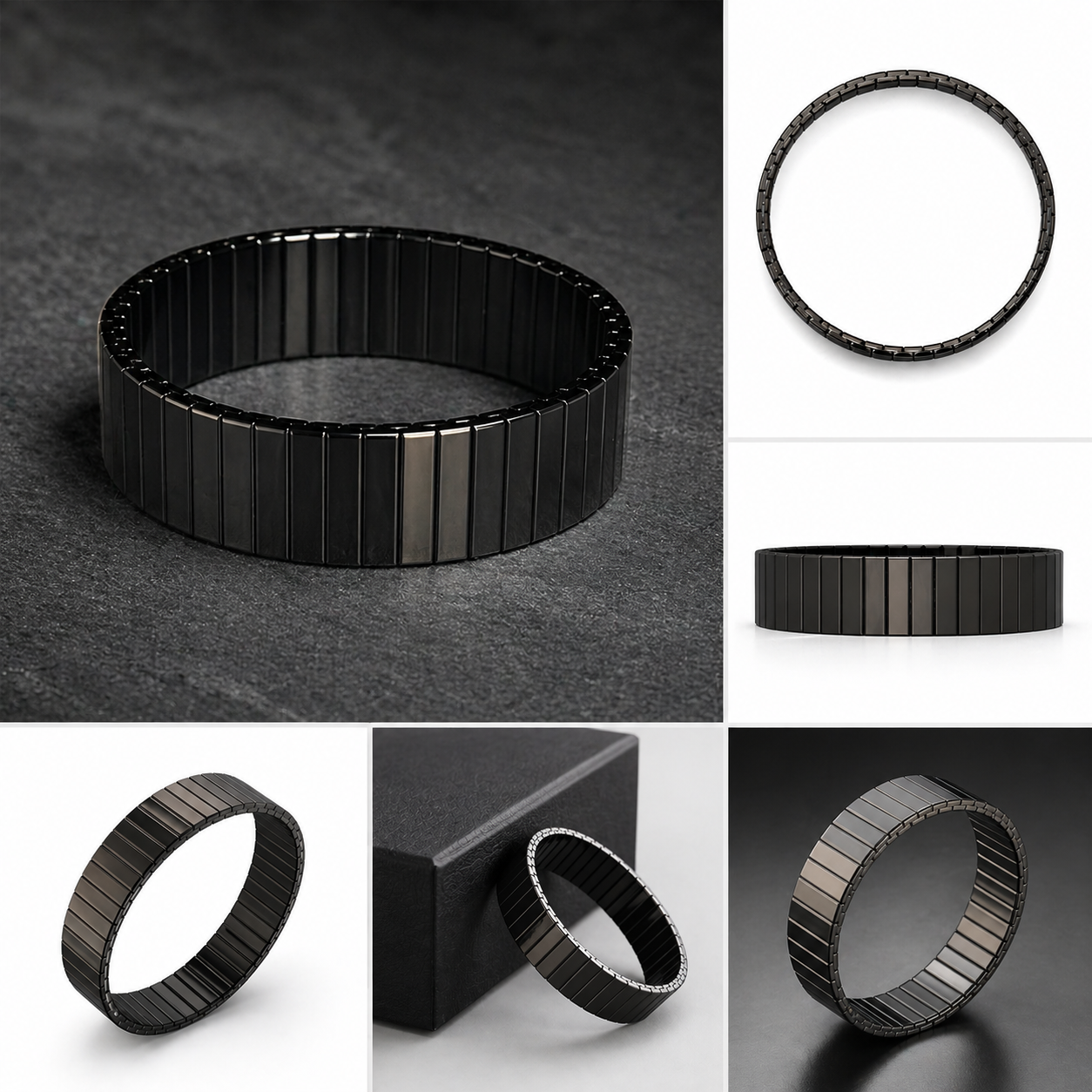 Black Stainless Steel Expansion Band