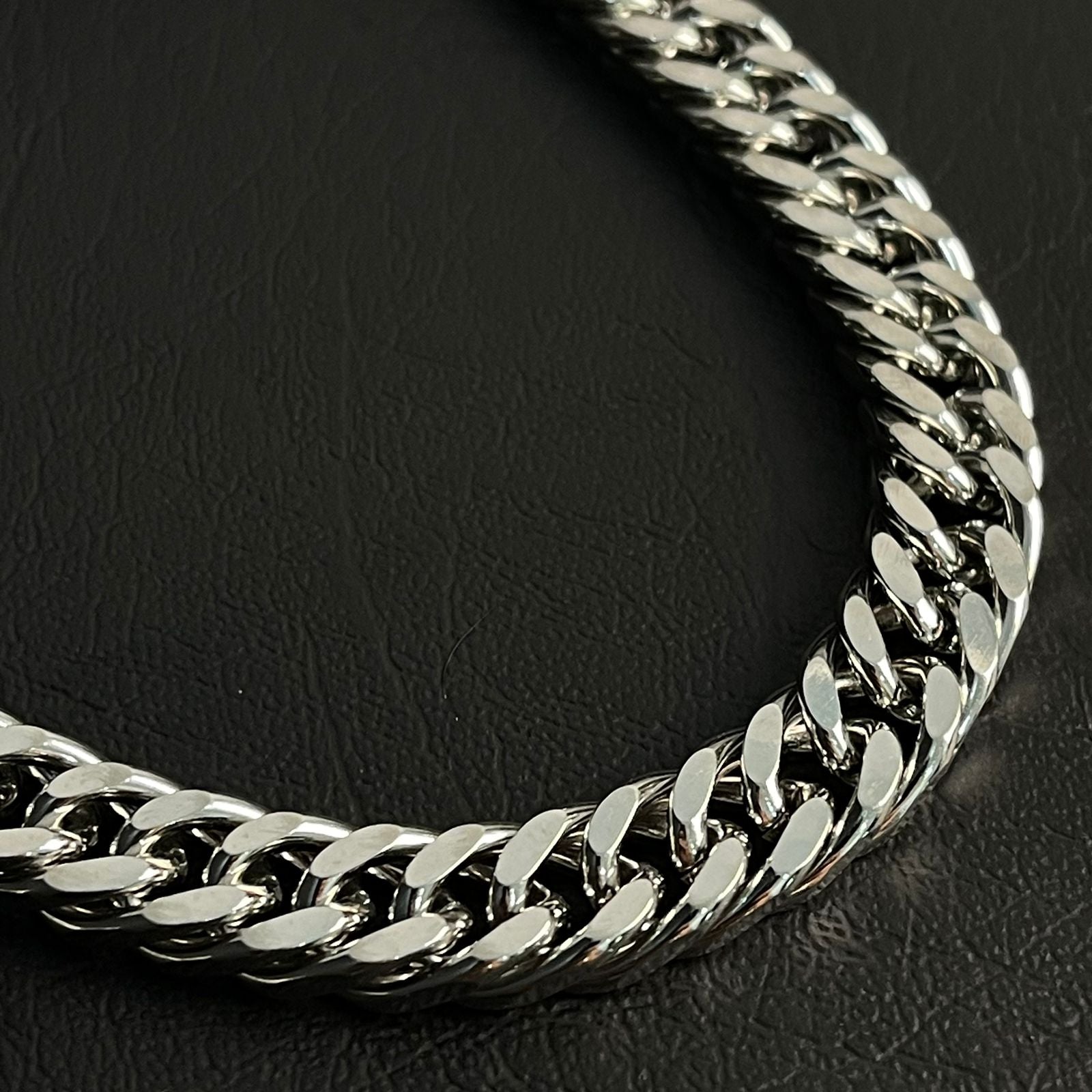 11mm Silver Cuban Link Neck Chain For Men