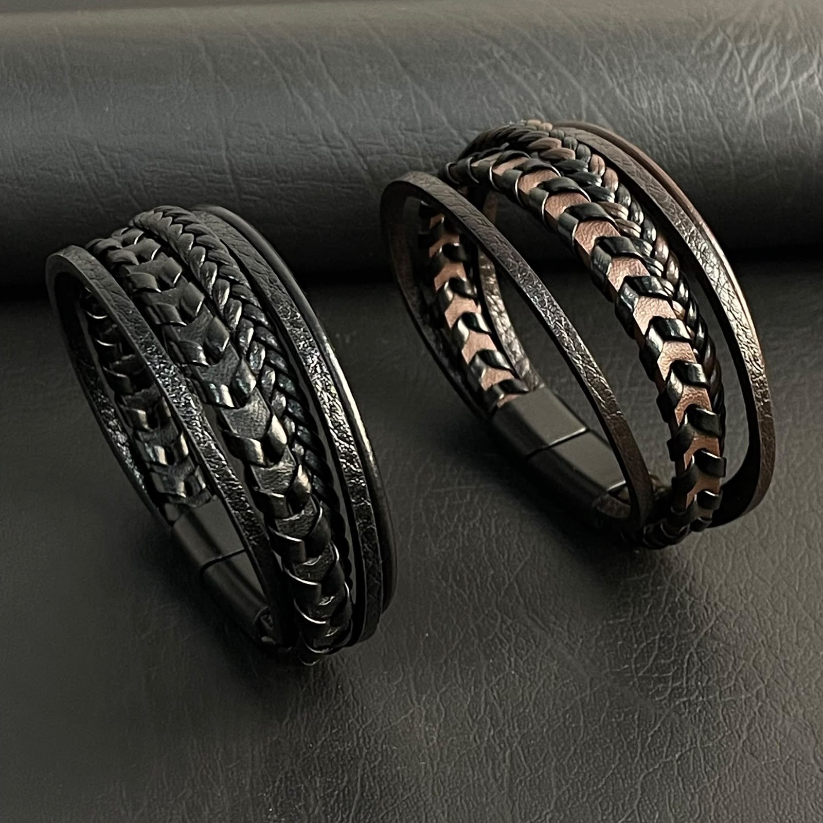 premium leather bracelets for men online In Pakistan